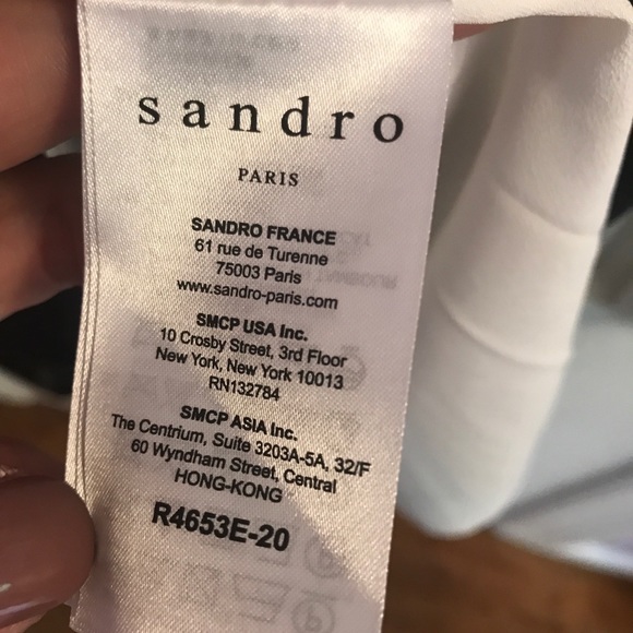 Sandro Religione Double Grandad Neckline Dress - Picture 5 of 8